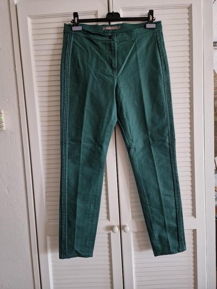 Sandwich Tregging maat 42, Kleding | Dames, Broeken en Pantalons, Zo goed als nieuw, Maat 42/44 (L), Groen, Ophalen