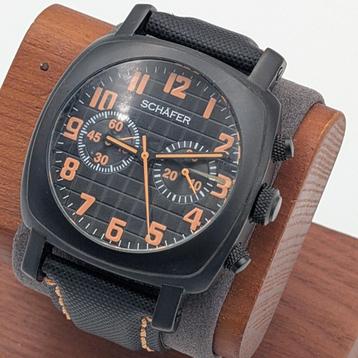 Schäfer Automatisch Horloge oranje zwart - Zgan beschikbaar voor biedingen