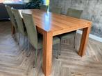 Tafel met 6 stoelen, Huis en Inrichting, Ophalen, Gebruikt, 200 cm of meer, 50 tot 100 cm