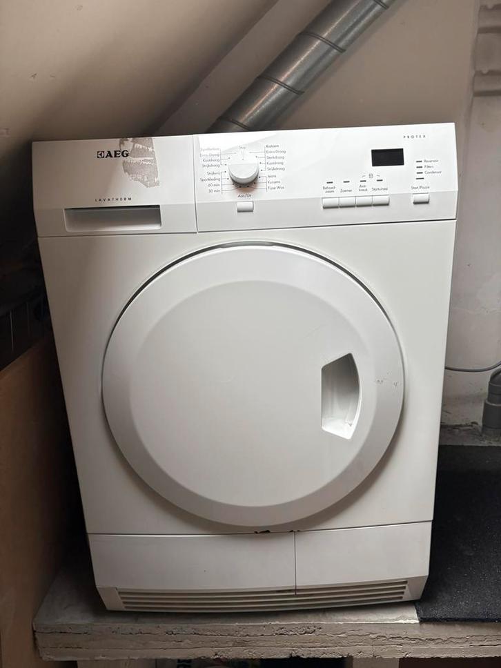 AEG Lavatherm condensdroger - Werkt Top! (Nieuwkoop), Witgoed en Apparatuur, Wasdrogers, Gebruikt, Condens, Voorlader, 6 tot 8 kg