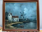 Schilderij met Molen en Waterlandschap, Ophalen
