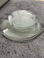 Glazen Servies - Visborden en IJscoupes, Huis en Inrichting, Keuken | Servies, Ophalen, Overige typen, Effen, Glas