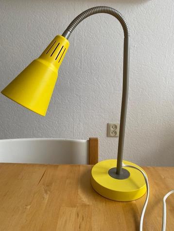 Vintage Ikea Kvart tafel lamp geel flexibele zwanenhals zgan beschikbaar voor biedingen
