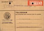 Dienst PTT - Expres - Telegram - Scheveningen - 1960, Postzegels en Munten, Brieven en Enveloppen | Nederland, Envelop, Verzenden