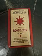 Vintage Roode Ster Tabaksdoos, Verzamelen, Ophalen of Verzenden, Gebruikt, Tabaksdoos of Verpakking
