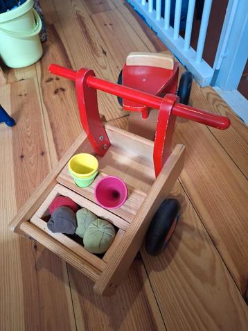 Houten bakfiets loopfiets ijscokar  beschikbaar voor biedingen