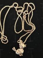 Ketting met vogel, Met hanger, Ophalen of Verzenden, Zo goed als nieuw, Zilver