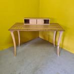 Design bureautje gefineerd met zebrahout, circa jaren 80/90, Zo goed als nieuw, Ophalen, Bureau