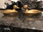 2 koperen eendjes 8 cm breed, Antiek en Kunst, Antiek | Koper en Brons, Ophalen of Verzenden, Koper