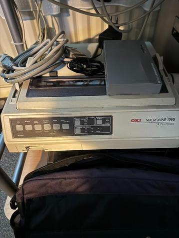 OKI Microline 390 matrixprinter + HP JetDirectprintserver beschikbaar voor biedingen