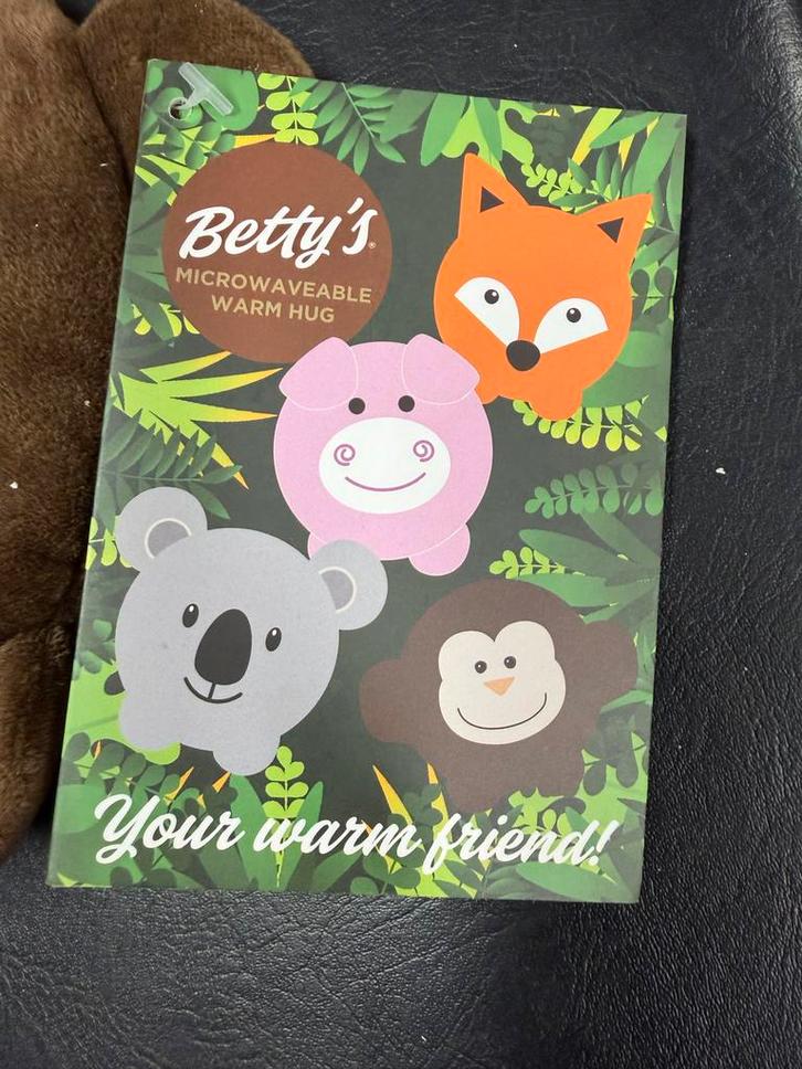 Betty's Warm Hug Aap - Knuffel voor Warmte, Kinderen en Baby's, Speelgoed | Knuffels en Pluche, Nieuw, Overige typen, Ophalen