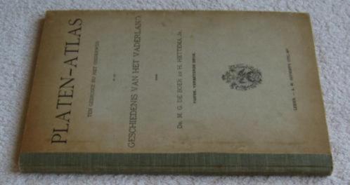 Platen Atlas (uit 1910) De Boer / Hettema, Boeken, Atlassen en Landkaarten, Gelezen, Landkaart, Nederland, 1800 tot 2000, Ophalen of Verzenden