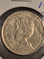 Wilhelmina 1 Gulden 1916, Postzegels en Munten, Munten | Nederland, 1 gulden, Zilver, Ophalen of Verzenden, Koningin Wilhelmina