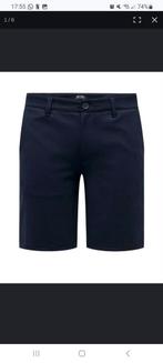 Nieuwe korte broek short donkerblauw XS heren Only&Sons navy, Blauw, Nieuw, Ophalen of Verzenden, Maat 46 (S) of kleiner