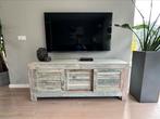 Hardhouten kastje met louvre deurtjes, Ophalen of Verzenden, Zo goed als nieuw, 25 tot 50 cm, Minder dan 100 cm