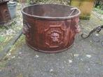 hele grote gietijzeren bloembak weegt zwaar, Tuin en Terras, Bloembakken en Plantenbakken, Ophalen, Minder dan 30 cm, Rond, Metaal