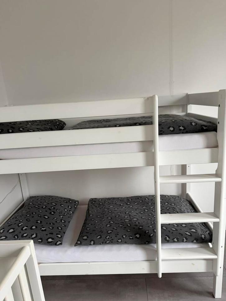 Peuterstapelbed, Huis en Inrichting, Slaapkamer | Stapelbedden en Hoogslapers, Zo goed als nieuw, Stapelbed, 90 cm, Tweepersoons