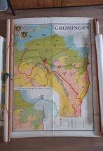 Schoolplaat Groningen (doek/papier), Ophalen of Verzenden, Aardrijkskunde