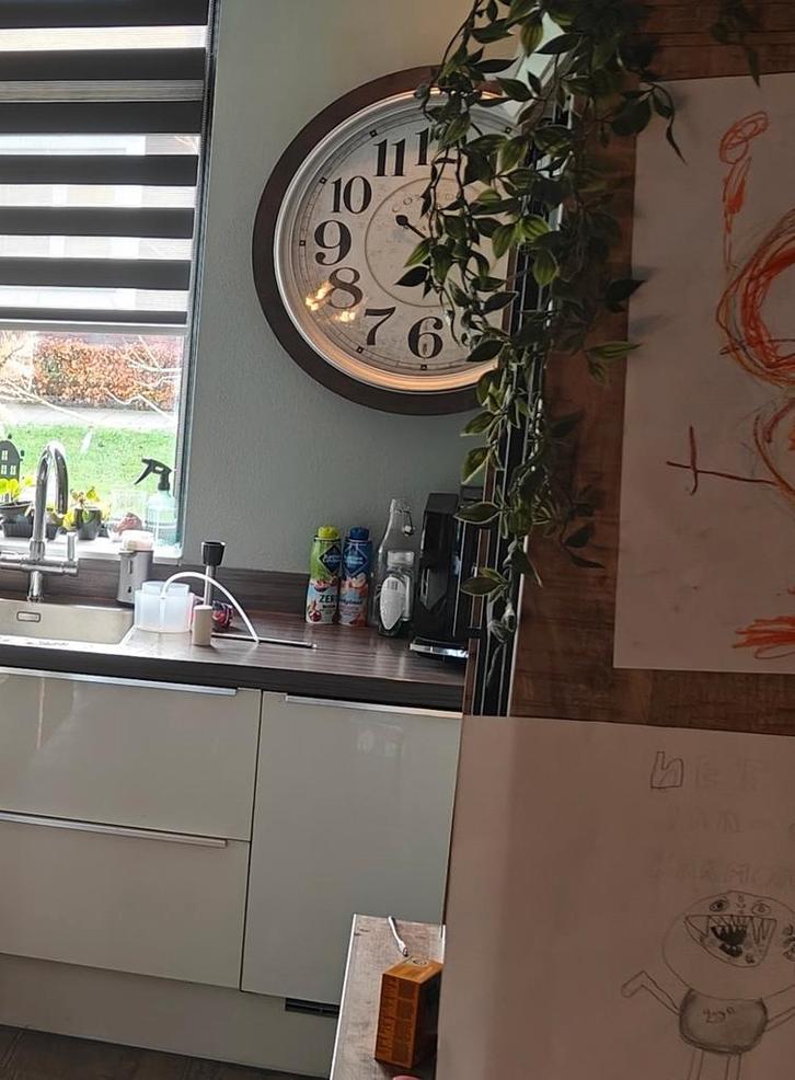 Grote Stationsklok - 78cm Diameter, Huis en Inrichting, Woonaccessoires | Klokken, Ophalen