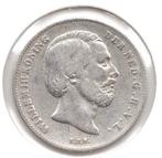 Nederland halve gulden 1862 Willem 3, ½ gulden, Koning Willem III, Zilver, Ophalen of Verzenden