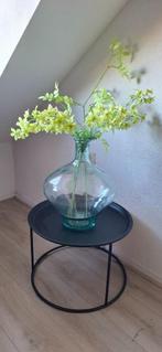 Grote glazen vaas/pot incl kwaliteit bloemen, Huis en Inrichting, Woonaccessoires | Vazen, Ophalen, Overige kleuren, 50 tot 75 cm