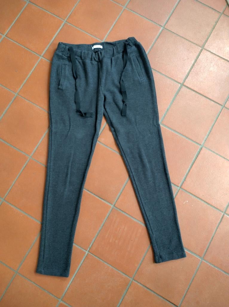 By-bar Amsterdam broek L grijs stretch, By bar, Maat 42/44 (L), Ophalen of Verzenden, Zo goed als nieuw