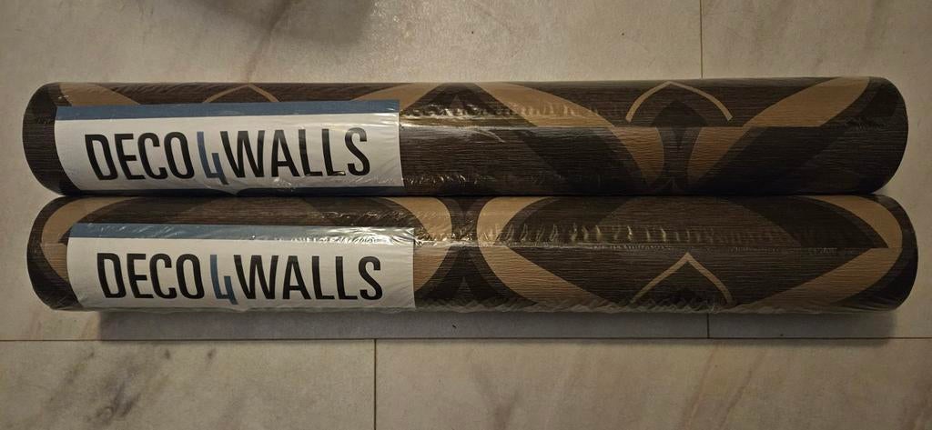 behang 2 rollen nog in folie zie de foto s, Huis en Inrichting, Stoffering | Behang, Ophalen of Verzenden, Minder dan 10 m²