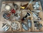Oude kerstbal ornament vogeltje in doos, Diversen, Kerst, Ophalen of Verzenden, Gebruikt