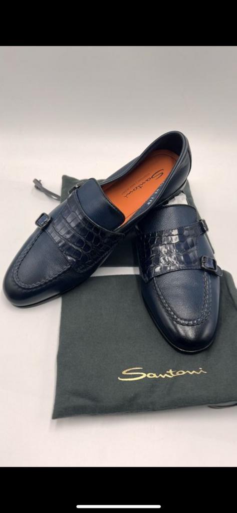 Santoni gespschoenen leder combi blauw maat UK6, Kleding | Heren, Schoenen, Nieuw, Gespschoenen, Blauw, Ophalen of Verzenden