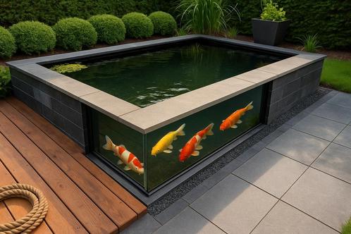 Zelfbouw zwembad en vijvers ook geheel verzorgd, Tuin en Terras, Zwembaden, Nieuw, Inbouwzwembad, Minder dan 80 cm, 200 tot 400 cm