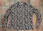 Blouse EMMA maat 42, bloem zwart oranje, Emma, Zwart, Maat 42/44 (L), Ophalen of Verzenden