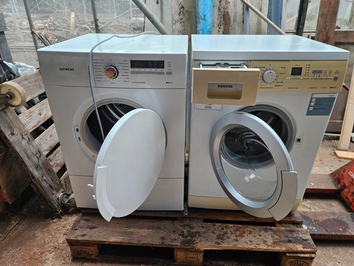 Wasmachine en Droger - Siemens IQ300, Witgoed en Apparatuur, Wasmachines, Gebruikt, Voorlader, 6 tot 8 kg, 85 tot 90 cm, 1200 tot 1600 toeren