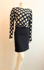 Polkadot cassiopee middellange jurk, Kleding | Dames, Cassiopee, Knielengte, Maat 38/40 (M), Ophalen of Verzenden