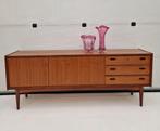Vintage dressoir van Bartels Dutch design, 210cm, Ophalen, ., Teakhout, 200 cm of meer