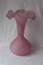 Antiek Frans Art Nouveau grote spatter glas vaas c 1900, Antiek en Kunst, Antiek | Glas en Kristal, Ophalen of Verzenden