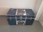 Steamtrunk koffie vintage antiek reiskist kist blauw, Huis en Inrichting, Ophalen, Gebruikt, 100 tot 150 cm, 50 tot 75 cm