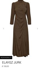 GESTUZ ElayGZ long dress bruin maat 40, Kleding | Dames, Jurken, Maat 38/40 (M), Ophalen of Verzenden, Onder de knie, Bruin