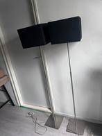 2 Vloerlampen met Zwarte vierkante Kappen, Ophalen, Gebruikt, Metaal, 150 tot 200 cm