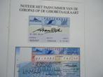 sticker Postbank ing girobetaalkaart cheque retro vintage ve, Verzenden