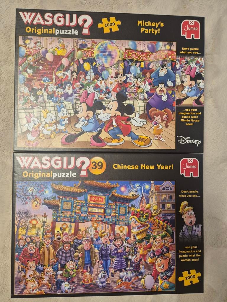Wasgij Puzzels - Disney- Chinees nieuwjaar, Ophalen of Verzenden, 500 t/m 1500 stukjes, Zo goed als nieuw, Legpuzzel