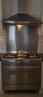 SMEG fornuis, oven en afzuigkap, 60 cm of meer, 5 kookzones of meer, Hete lucht, Vrijstaand
