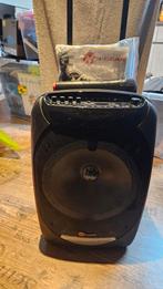 Karaoke party speaker van N-Gear incl. 2 microfoons., Audio, Tv en Foto, Karaoke-apparatuur, Ophalen, Zo goed als nieuw