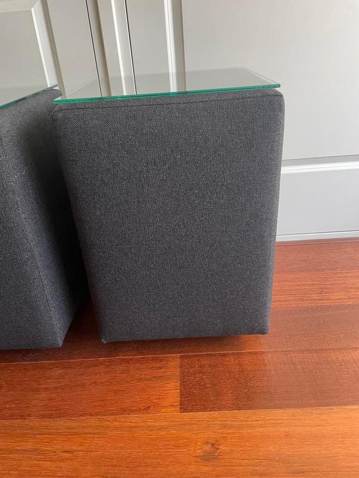 Goossens Nachtkastjes (2x) met Glasplaat - Goede Staat, Huis en Inrichting, Slaapkamer | Nachtkastjes, Gebruikt, Glas, Ophalen