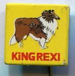 Colli KING REXI blik honden speldje ( N_080 ), Verzamelen, Verzenden, Zo goed als nieuw, Dier of Natuur, Speldje of Pin