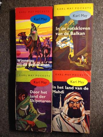 Karl May Soft cover Pockets: 11,19,20, 23 #aktie #avontuur beschikbaar voor biedingen