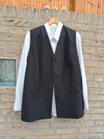 Donkerblauw gillet met witte blouse, Blauw, Maat 46/48 (XL) of groter, Nieuw, Ophalen of Verzenden