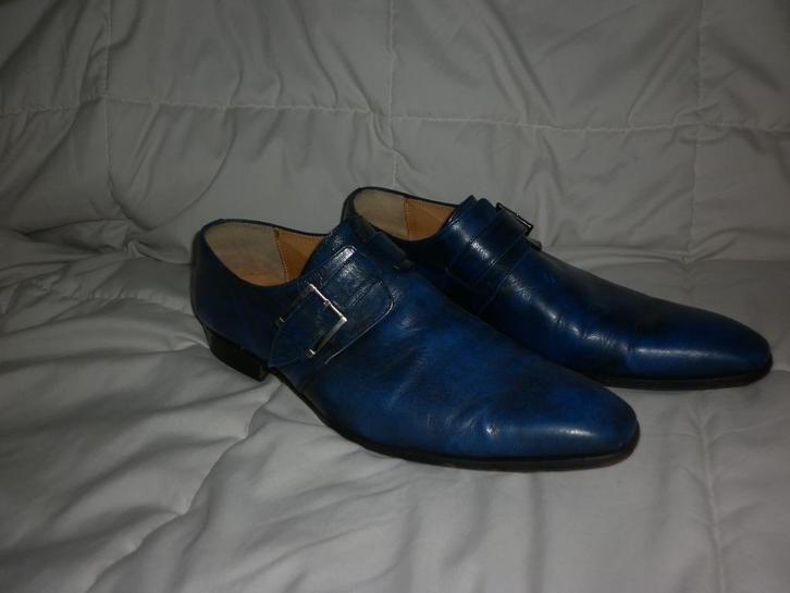 instappers maat 44,5 merk : Paulo Bellini, Kleding | Heren, Schoenen, Gedragen, Loafers, Blauw, Ophalen of Verzenden