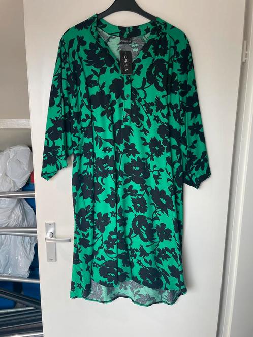 Nieuwe tuniek jurk Sam green flower dessin van ophilia, Kleding | Dames, Grote Maten, Nieuw, Jurk, Groen, Verzenden