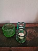 Glazen waxinelichtjes houders - iittala, Ophalen of Verzenden, Zo goed als nieuw, Overige materialen, Minder dan 25 cm