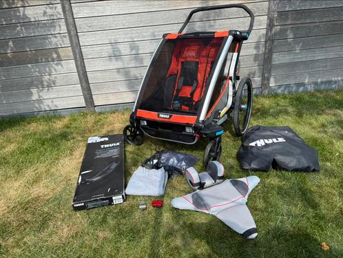 ZGAN Thule Chariot Cross 2 Topkwaliteit fietskar met extra’s, Fietsen en Brommers, Fietsaccessoires | Aanhangers en Karren, Zo goed als nieuw